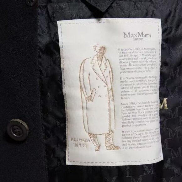 An exquisite Max Mara cashmere coat. Double-breasted design with a belt. - Picture 10 of 12